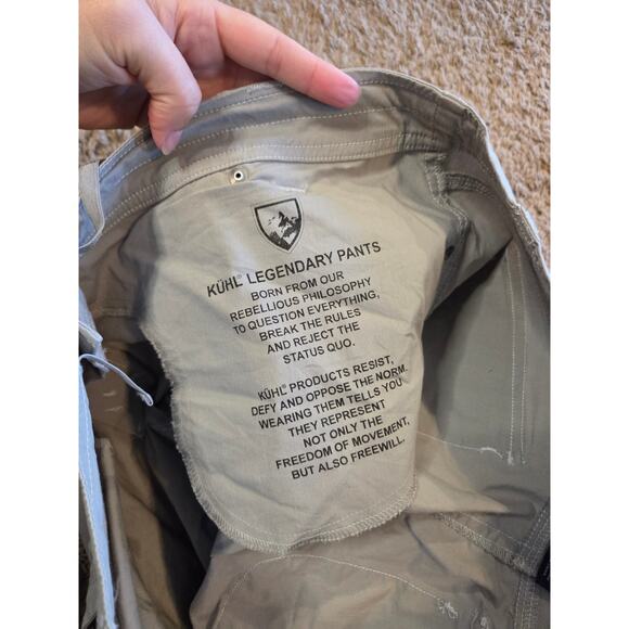 kuhl lengendary pants cargo roll up hiking pants gray womens 14 - Picture 6 of 8